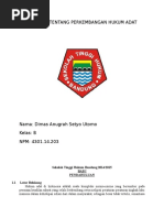 Download Makalah Tentang Perkembangan Hukum Adat by Freddy Daniel Nababan SN294243431 doc pdf
