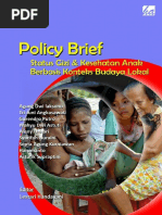 Download Policy Brief Status Gizi dan Kesehatan Anak Berbasis Konteks Budaya Lokal Tahun 2015 by Puslitbang Humaniora dan Manajemen Kesehatan SN294248867 doc pdf
