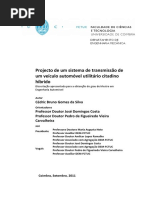Projecto de Um Sistema de Transmissão de Um Veículo Automóvel Utilitário Citadino Híbrido