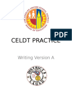 Celdt Practice-Writing Version A