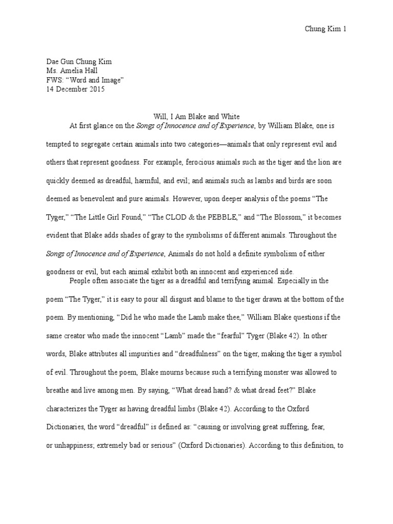 Blake sheet of paper picture