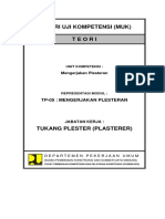 Muk Tukang Plester TP 05 Mengerjakan Plesteran