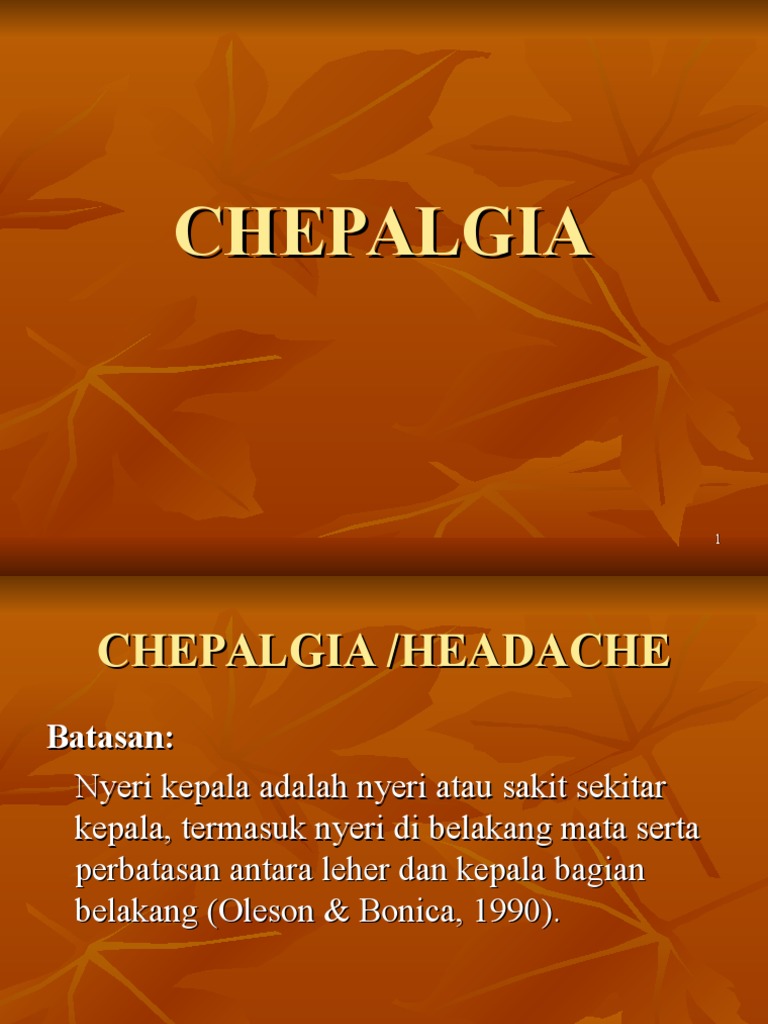 Chepalgia | PDF