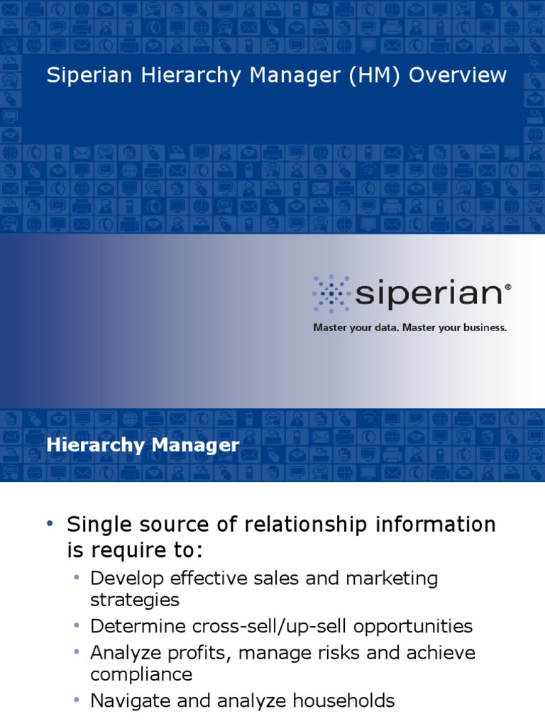 Siperian Hierarchy Manager (HM) Overview | PDF