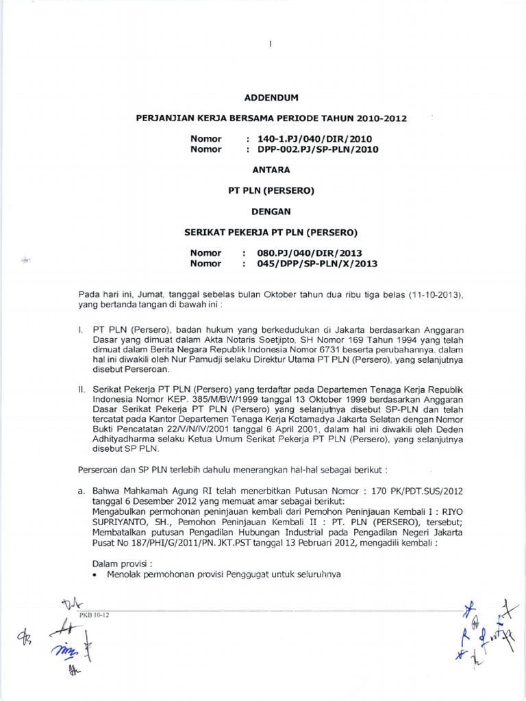 Addendum Perpanjangan | PDF | Ilmu Sosial | Hukum