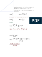 Derivada de Un Cociente