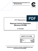 ATC Manual For A Reduced Vertical Separation Minimum (RVSM) in Europe