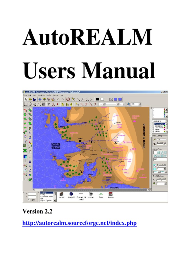 AutoREALM Users Manual | PDF | Point And Click | Keyboard Shortcut