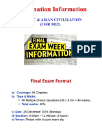 Final Exam Format Sem 1 2015 28 December 9am