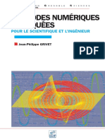 Méthodes Numériques Appliquées Pour Le Scientifique Et L - ingénieur-EDP Science PDF