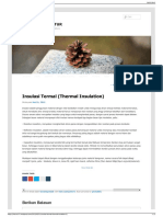 Insulasi Termal (Thermal Insulation) RUANG ARSITEKTUR PDF