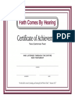 Certificate of Completion