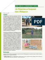 Capacité D'adaptation Au Changement Climatique À Madagascar