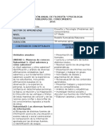 planificación anual problemas del conocimiento IV medio