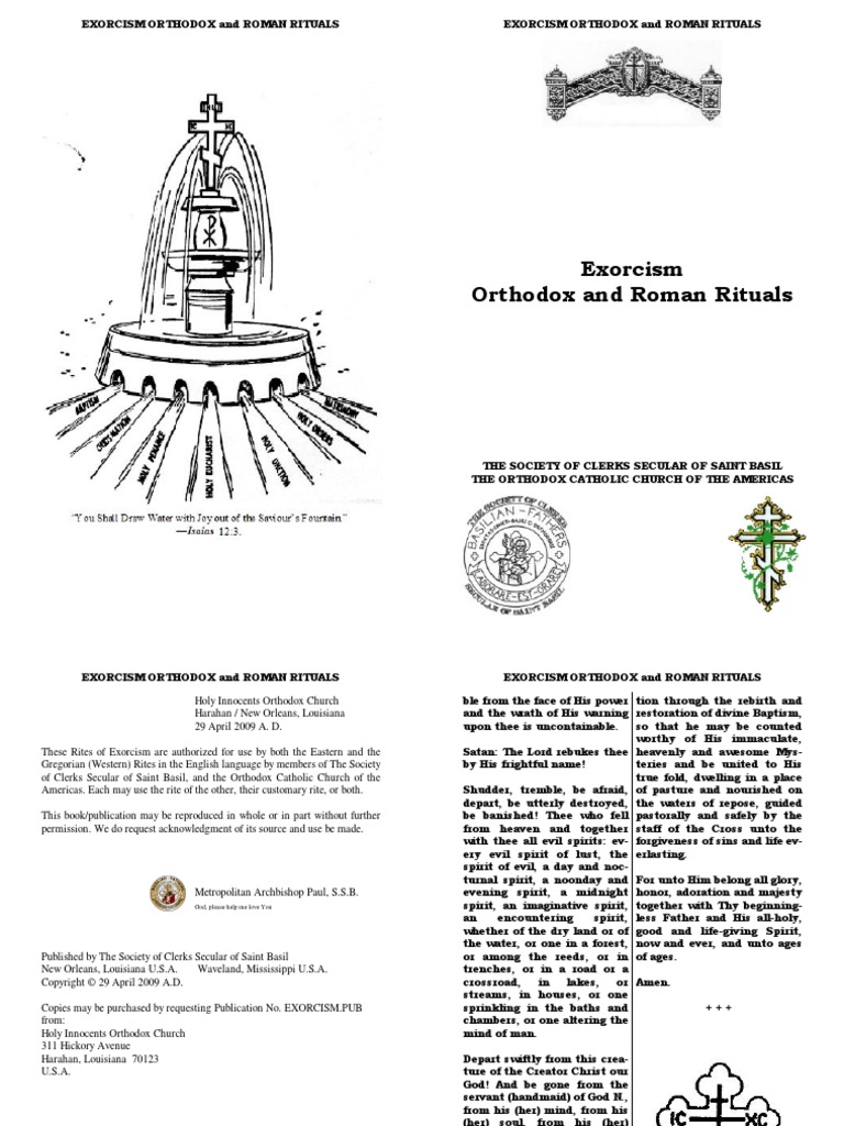 Exorcism Orthodox and Roman Rituals | PDF | Demonic Possession | Exorcism