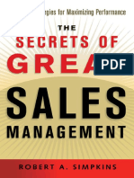 AMACOM - Robert a. Simpkins - The Secrets of Great Sales Management