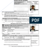 Roll Number 449482: Examination Schedule and Centre Details