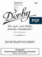 1927-01 - Derby Verzeichnis Bis Januar 1927