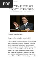aznar-SEVEN THESIS ON TODAY S TERRORISM - AR - Absurda Revolución