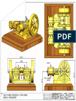 DVSSE-01 Twin Cylinder Horizontal Steam Engine General Arrangement