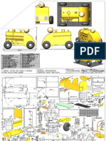 General Arrangement, Isometric Views and B.O.M. A Midget Steam Car Using A Double Acting Oscillating Engine