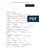 F2F Placement Test Pre-Intermediate / Intermediate