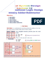 Lecture 12 Binary Adder-Subtractor