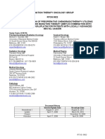 Study Chairs (3/30/10) Principal Investigator/Radiation Oncology Surgical Oncology