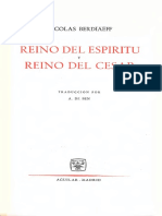 Berdiaev Nicolai - Reino Del Espiritu Y Reino Del Cesar (Aguilar)