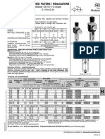 Combined Filters / Regulators 342: Modulair 105-107-112 Ranges G 1/8 To G 3/4