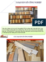 Các loại sàn gỗ công nghiệp