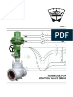 Sizing of control valve (Parcol)