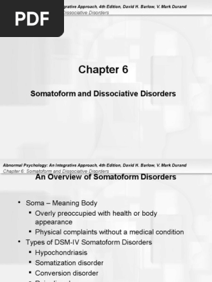 Chapter 6 Dissociation Psychology Psychological Trauma