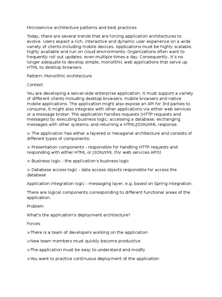 Microservices Architecture Best Practices | PDF | Application ...