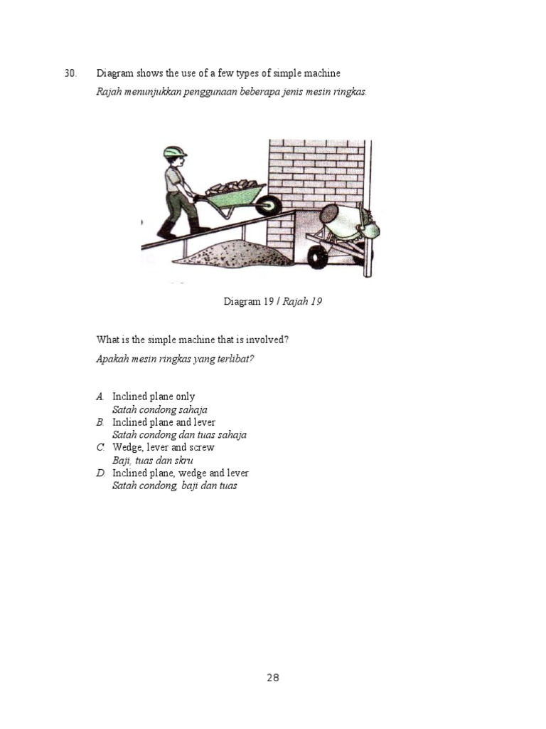 Simple Machines Diagram and Usage | PDF