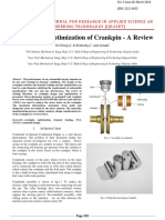 Design and Optimization of Crankpin - A Review