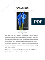 CALM 2016: Blue Calla Lilies, An Acrylic Painting by Betsisanders