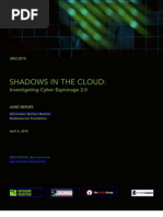 Download SHADOWS IN THE CLOUD  Investigating Cyber Espionage 20 by The SecDev Group SN29435784 doc pdf