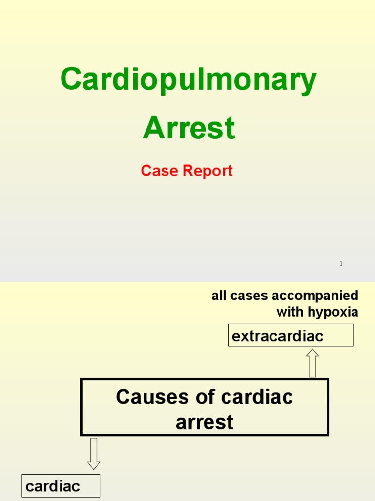 case report.ppt Cardiac Arrest Cardiopulmonary Resuscitation