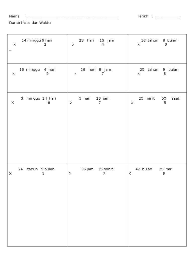 Darab Masa Dan Waktu Tahun 4 Ke 2 Pdf