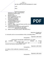 Earned Leave and Departure Form