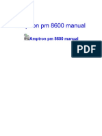 Amptron PM 8600 Manual