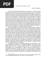 Talcott Parsons - O Conceito De Sistema Social