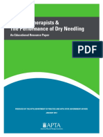 Dry Needling Resource Paper