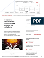 15 Maneiras Cientificamente Comprovadas de Aumentar Sua Inteligencia