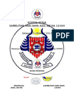 Proposal Sambutan Hari Raya Aidil Adha 2013