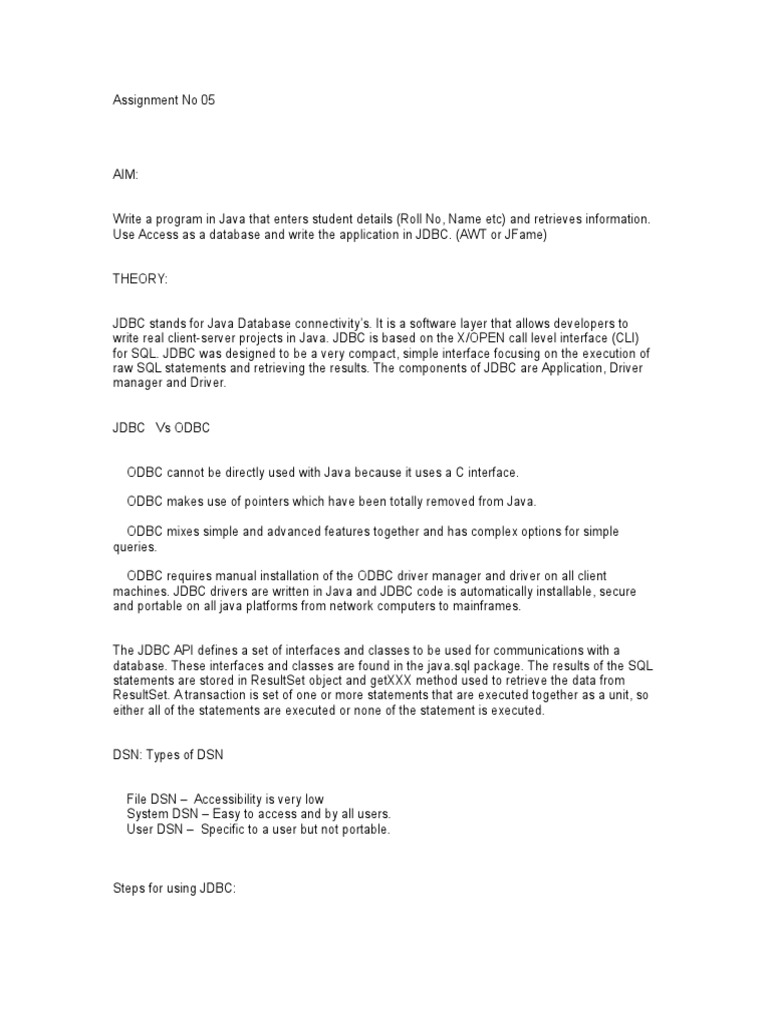 JDBC Batch Update Implementation Guide | PDF | Java (Programming ...
