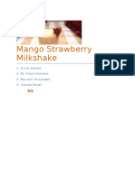 Resep Manggo Strawberry Milkshake