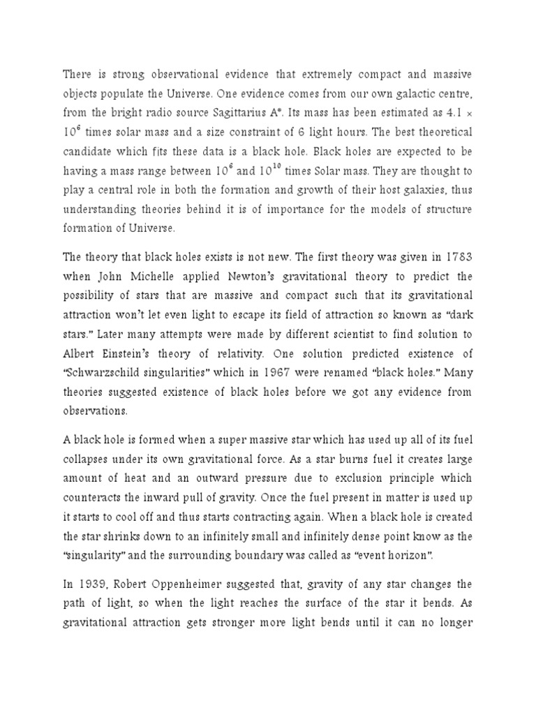 Holes argumentative essay image