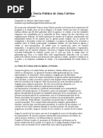 La Teoría Política de Juan Calvino